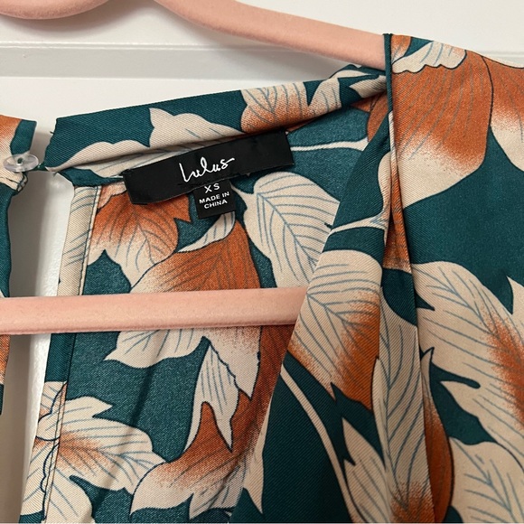 From Sunrise Teal Floral Print Bell Sleeve Wide-Leg Jumpsuit - Picture 9 of 13